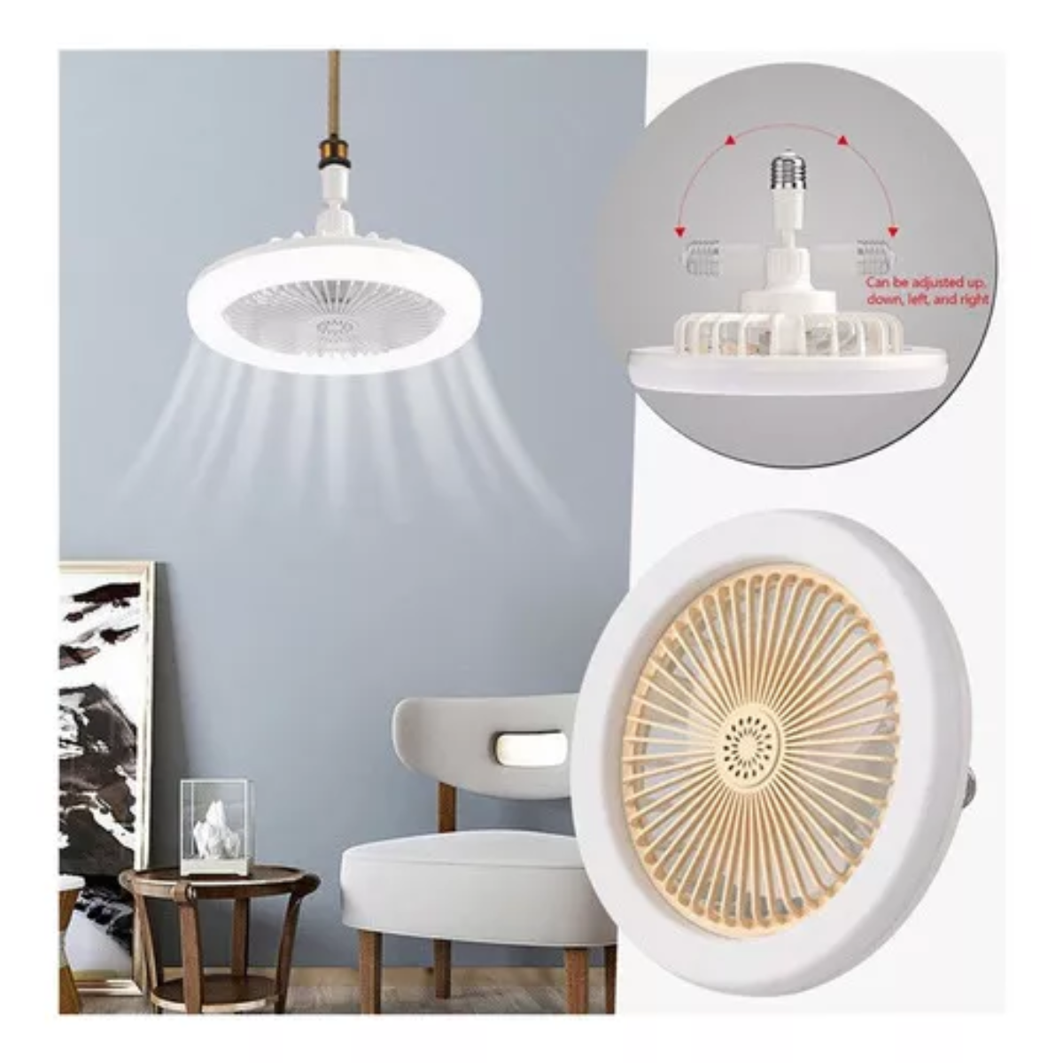 Ventilador de Techo con Luz LED y Control Remoto FS-YT-R260