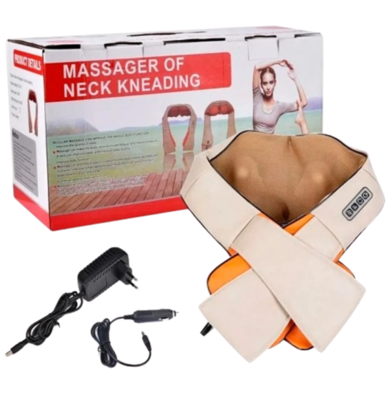 Masajeador de Cuello Cervical para Dolor y Tensión Muscular, Alivio Profundo y Relajación en Cuello, Hombros y Espalda