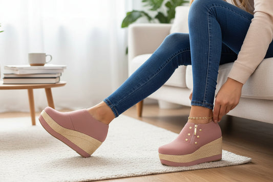 Tacones con Suela de Yute Casuales para Dama – Cómodos y Elegantes