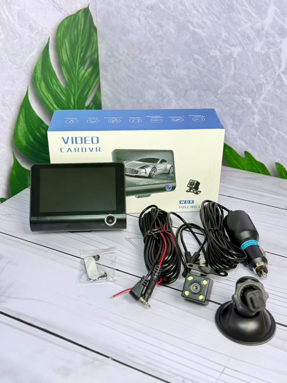 Cámara Carro Dvr 3 Lentes 1080p FullHD