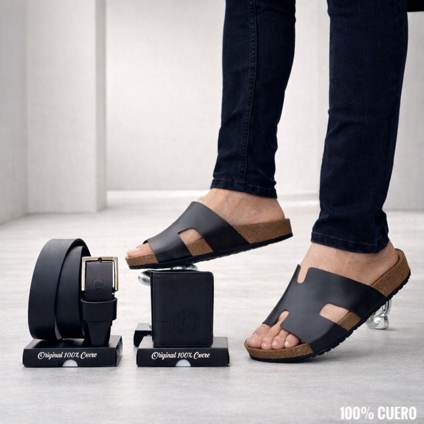 Trío Sandalia Romana 100% Cuero – Diseño Clásico y Cómodo