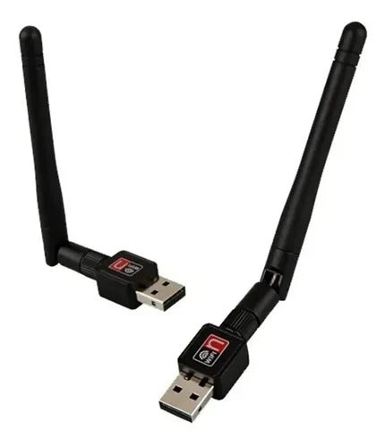 Adaptador WiFi USB mini portátil de hasta 150 Mbps con antena integrada de 2 dBi, interfaz USB 2.0 y compatibilidad con computadores, portátiles y PC.