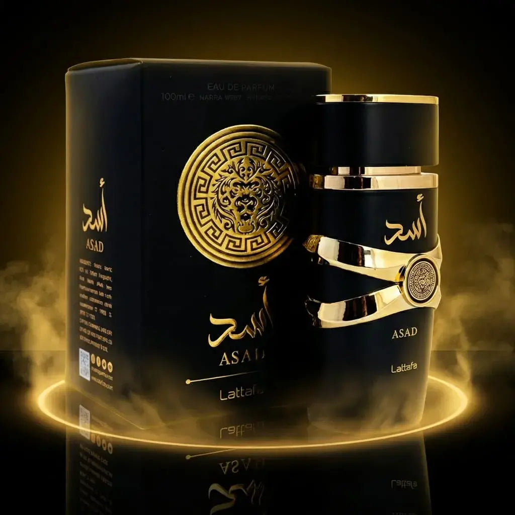 Perfume Asad™ para hombre con aroma intenso y larga duración, ideal para quienes buscan presencia, estilo y fijación prolongada.