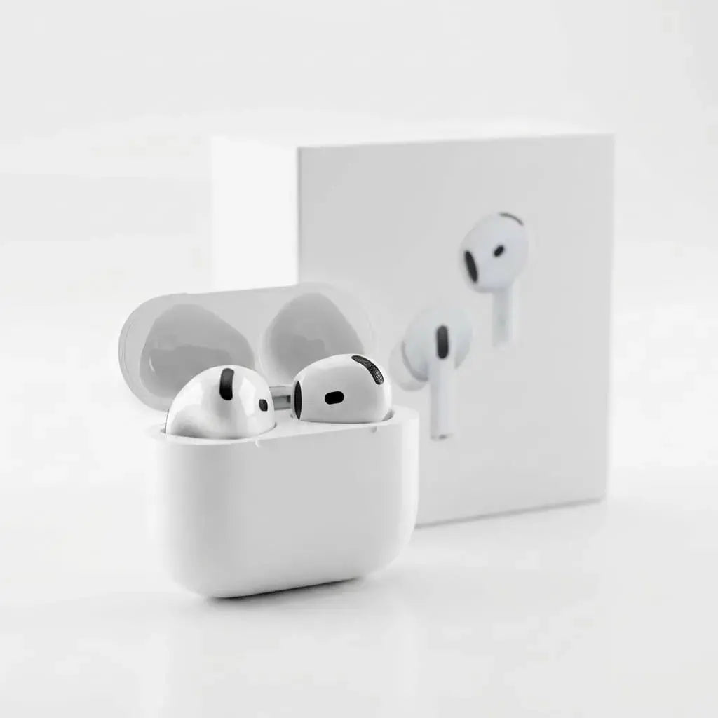 Aaudífonos Bluetooth 4 ANC con cancelación activa de ruido, control táctil, estuche de carga, puerto tipo C y autonomía hasta 30 horas para música y llamadas.