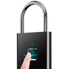 Candado inteligente con huella digital Inova, apertura sin llaves, batería de larga duración y sensor biométrico preciso para máxima seguridad.