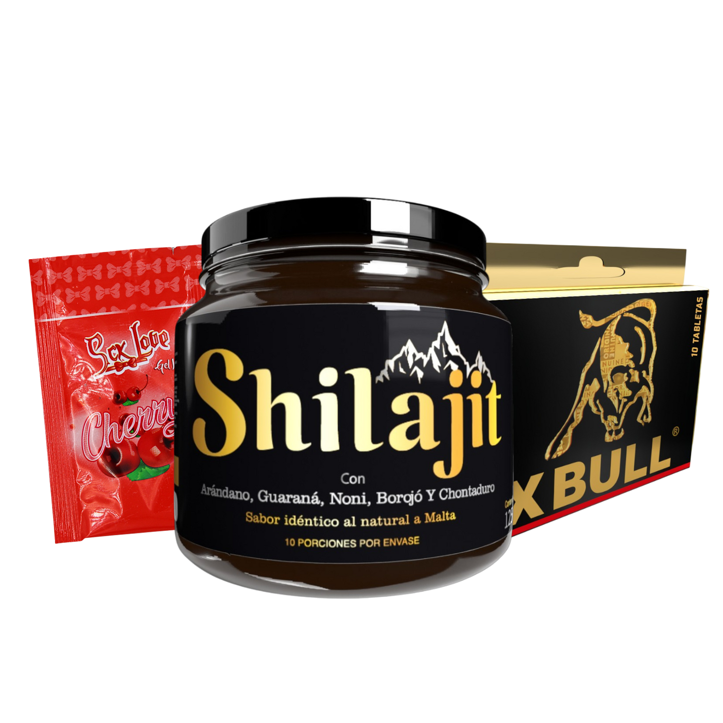 Combo Shilajit Ashwagandha 1200 mg con 90 cápsulas y jalea mineral 120 mL. Suplemento natural para energía, concentración, resistencia y bienestar en adultos.