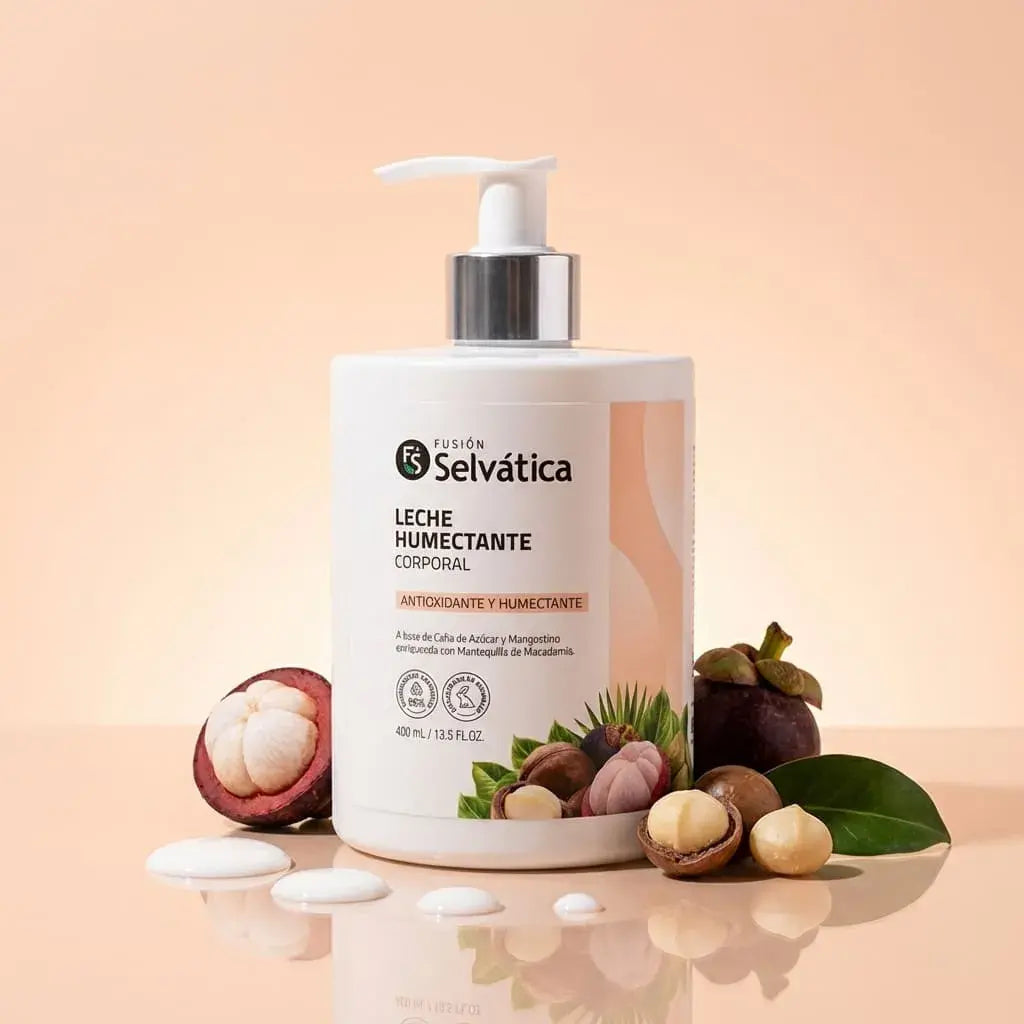 Crema corporal humectante de rápida absorción con acción antioxidante que hidrata, protege y mejora la suavidad y elasticidad de la piel para uso diario.