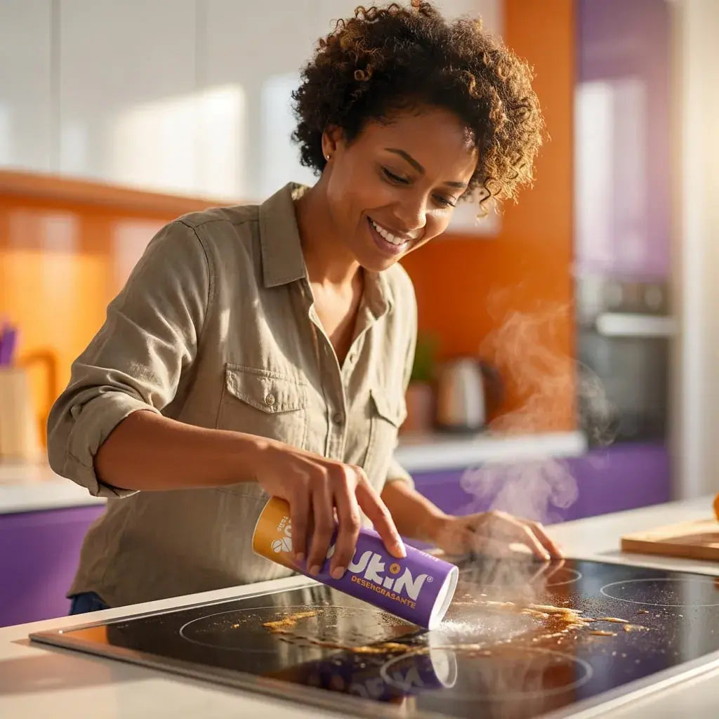 Desengrasante efervescente biodegradable que elimina grasa difícil sin enjuague. Ideal para cocina, parrillas y superficies de uso alimentario.