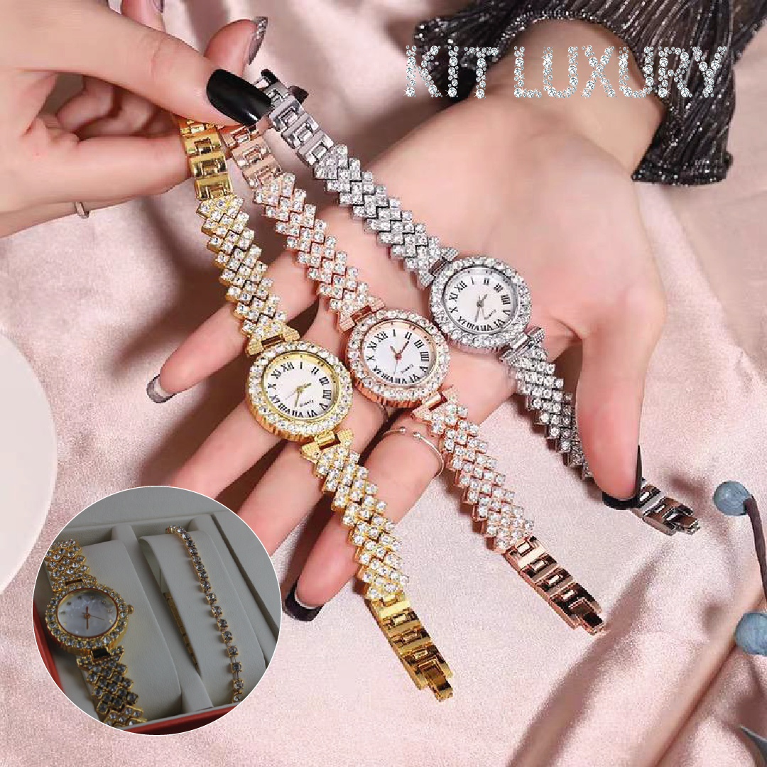 Kit Luxury Dama – Reloj + Joyería