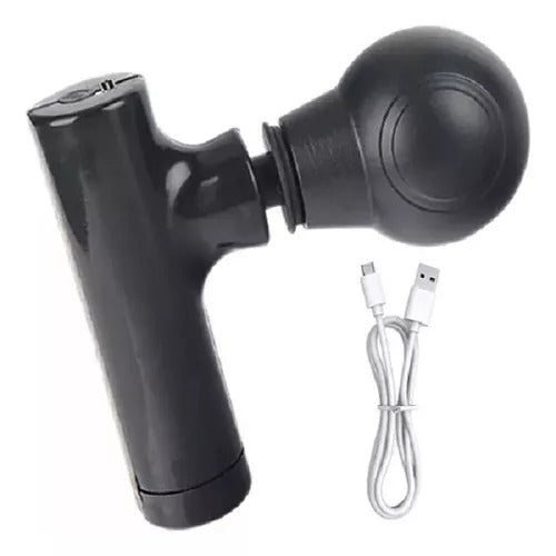 Mini pistola de masaje muscular portátil con 5 velocidades, masaje percusivo profundo, bajo ruido y diseño ergonómico para relajación, recuperación y bienestar corporal.