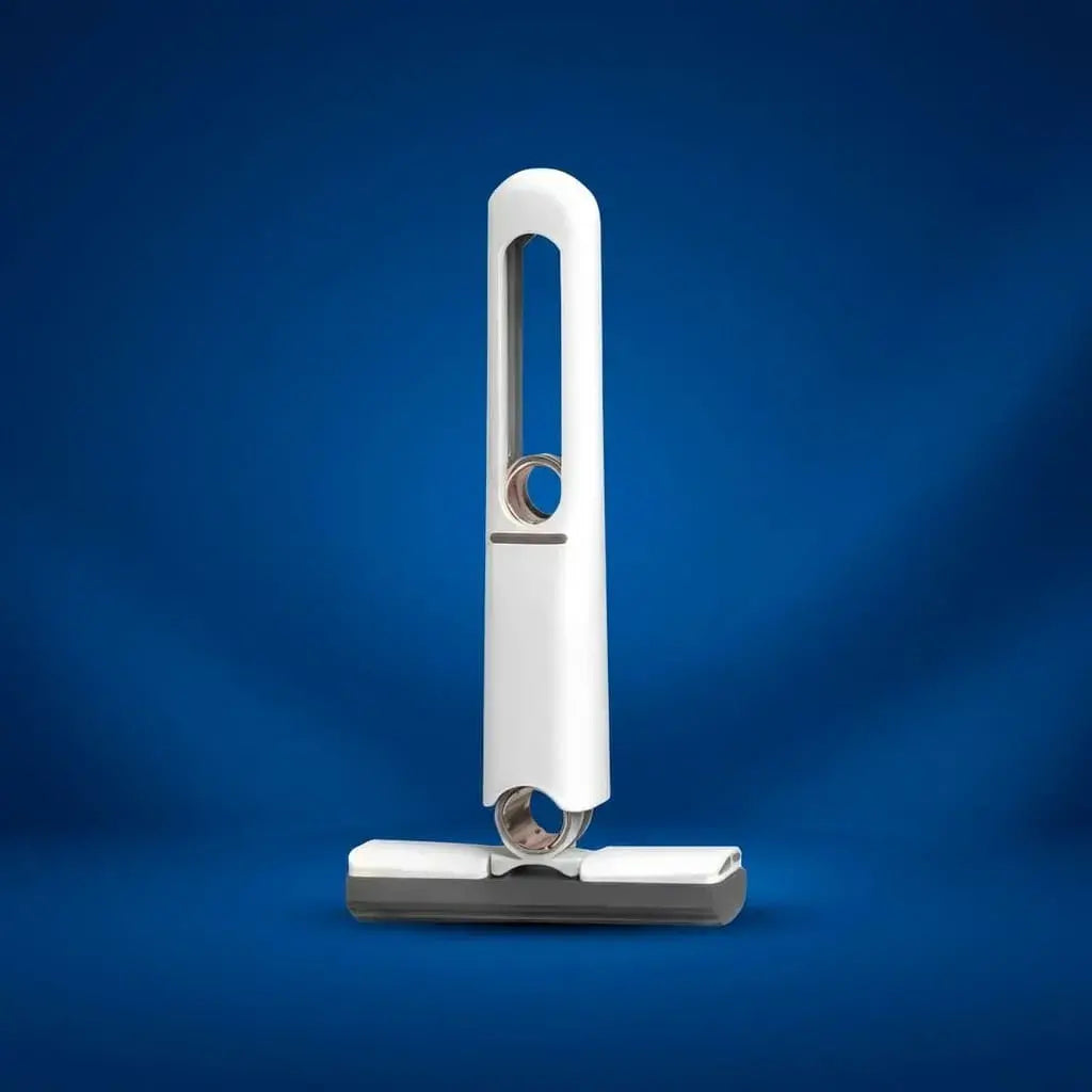 Mini trapeador de microfibra con cabezal giratorio para limpieza de pisos, baños, cocinas, oficina, vehículo y espacios pequeños de difícil acceso.