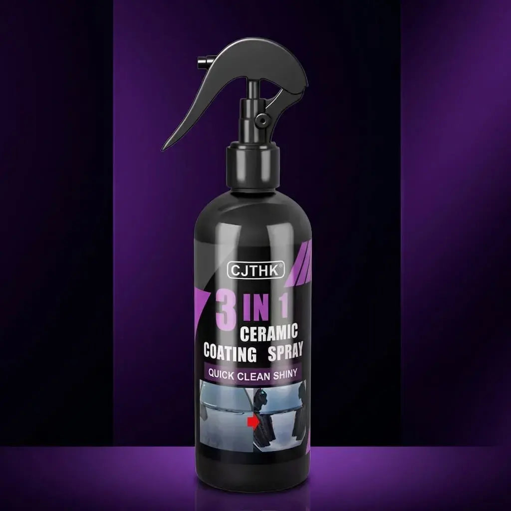 Revestimiento nano cerámico automotriz 100 ml con efecto hidrofóbico que protege, da brillo y facilita la limpieza de superficies del vehículo.