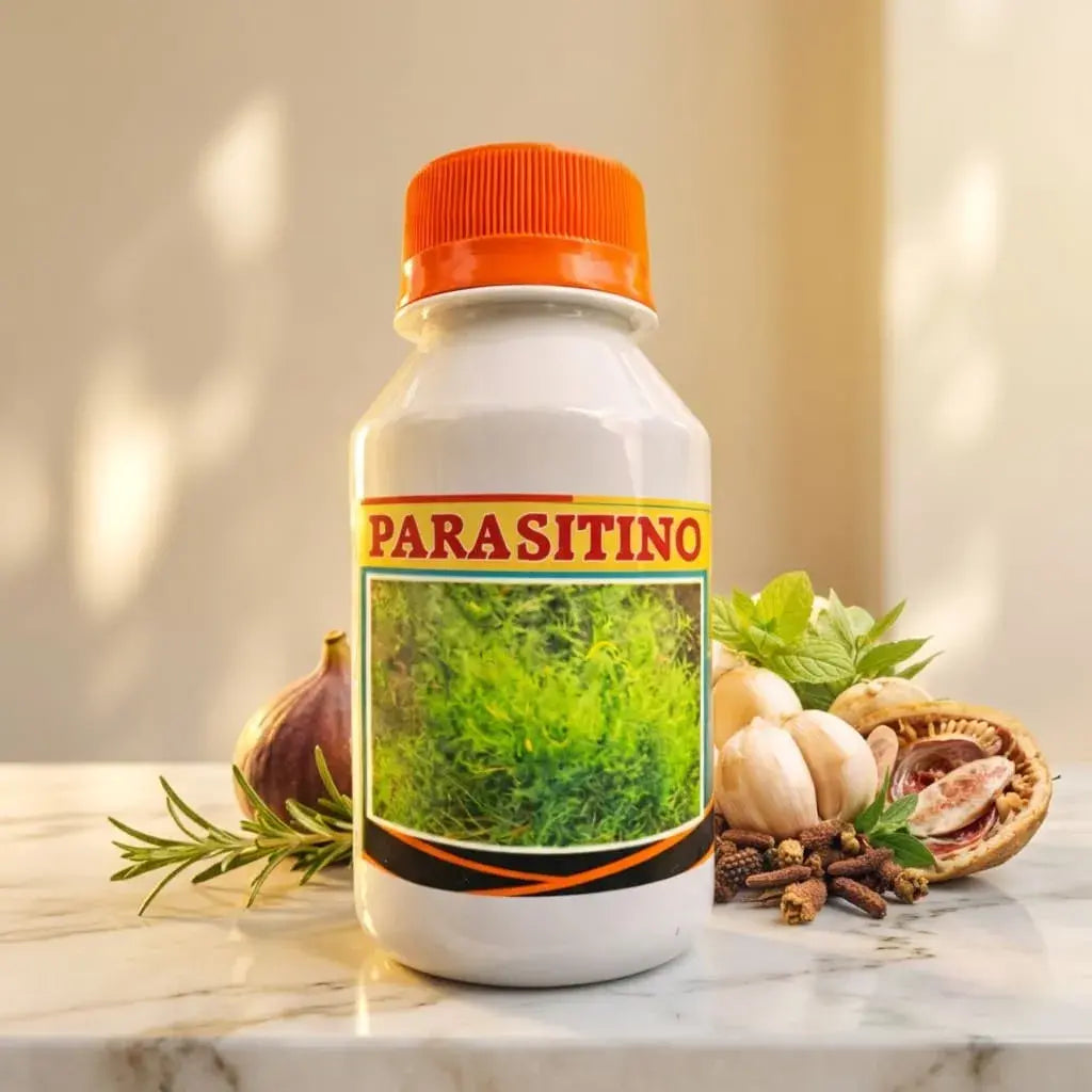 Parasitino Naturavis, producto homeopático de venta libre para acompañar el bienestar digestivo, equilibrio intestinal, gases, cólicos e inflamación abdominal.