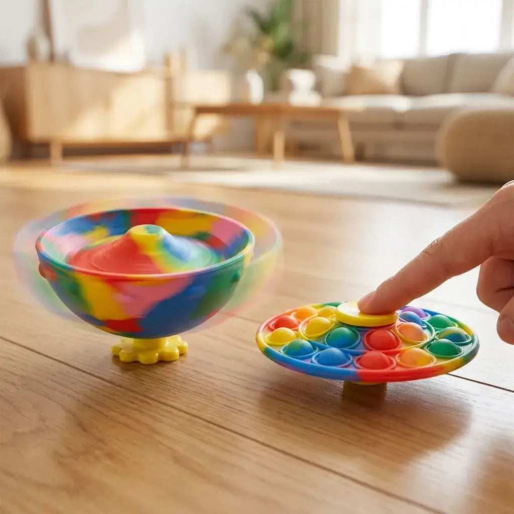 Pelota elástica pequeña y resistente con rebote continuo. Juguete sensorial ideal para estimular coordinación y diversión activa.