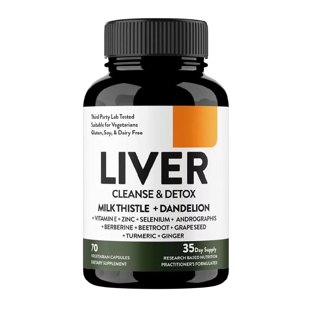 Suplemento detox hepático Liver Cleanse que apoya el bienestar digestivo y la función hepática dentro de una rutina saludable diaria.