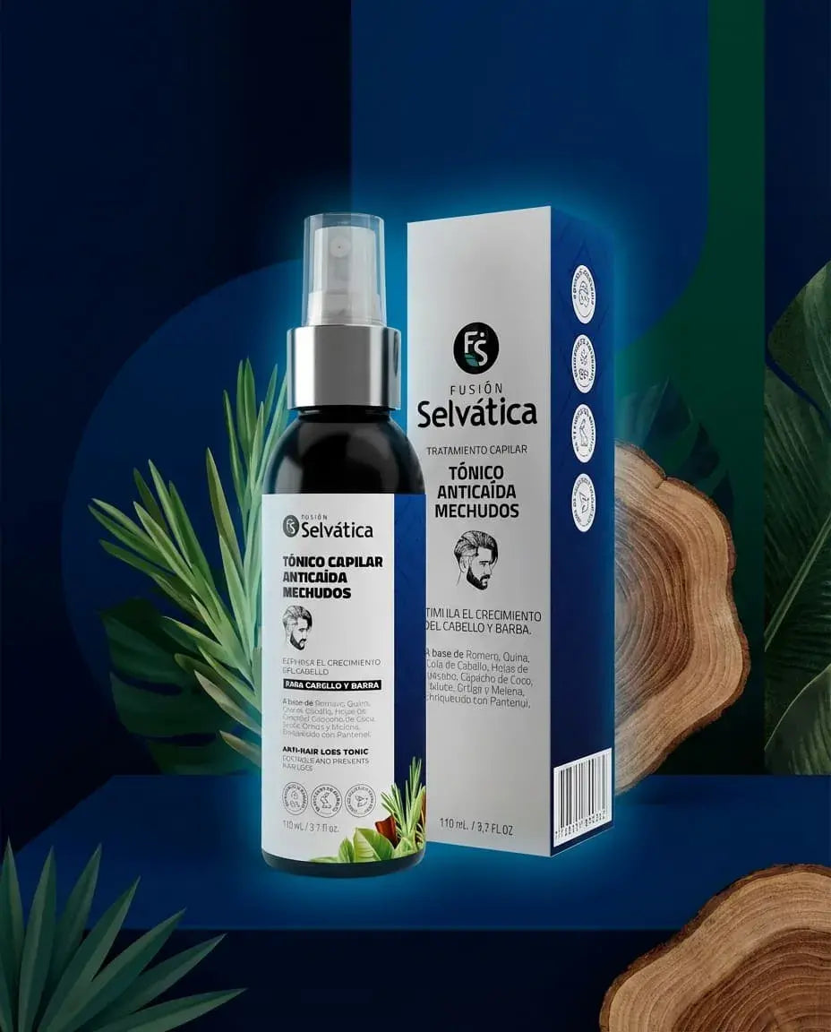 Tónico capilar anticaída para hombres con extractos botánicos tradicionales. Apoya el fortalecimiento del cabello y el cuidado diario del cuero cabelludo. Ideal para uso constante.