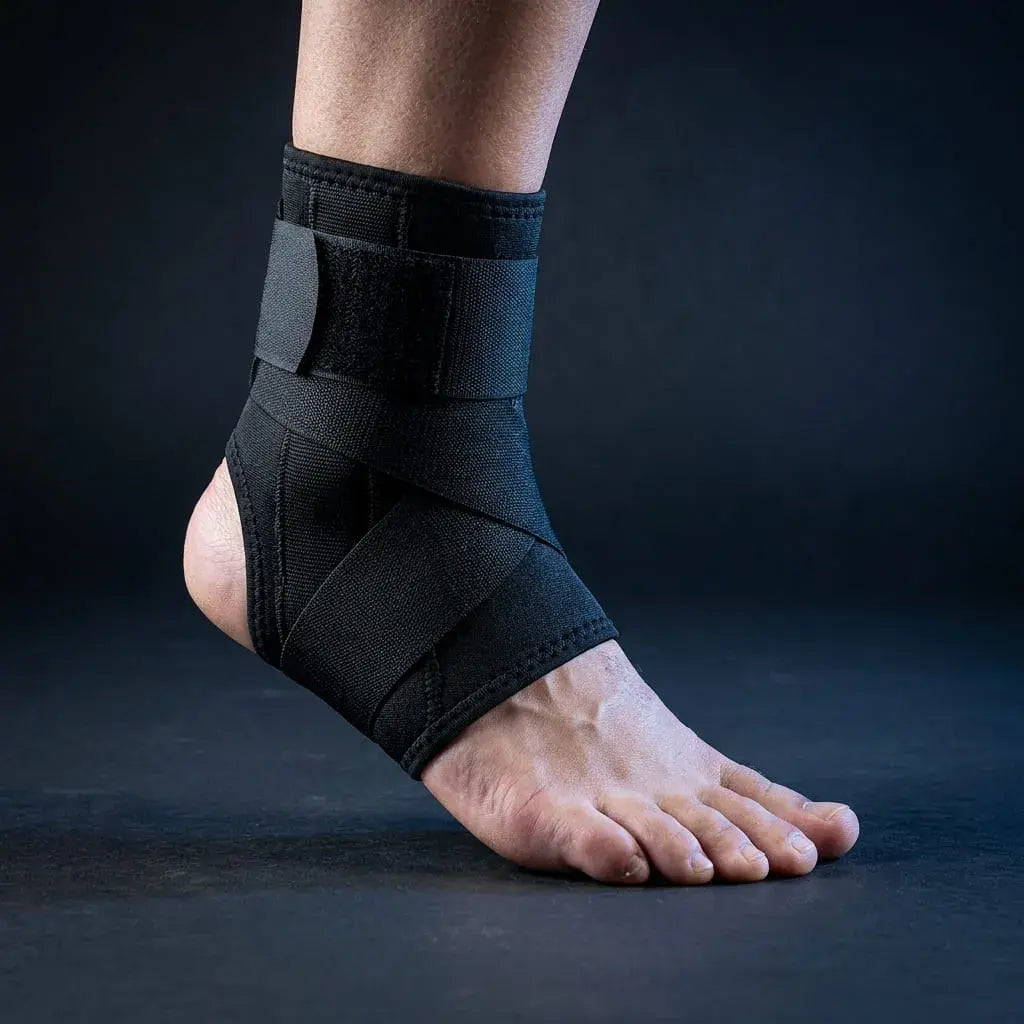 Tobillera Ajustable de Soporte Unisex. Compresión cómoda, material transpirable y ajuste firme para uso diario, caminatas, trabajo, deporte y ejercicio ligero.