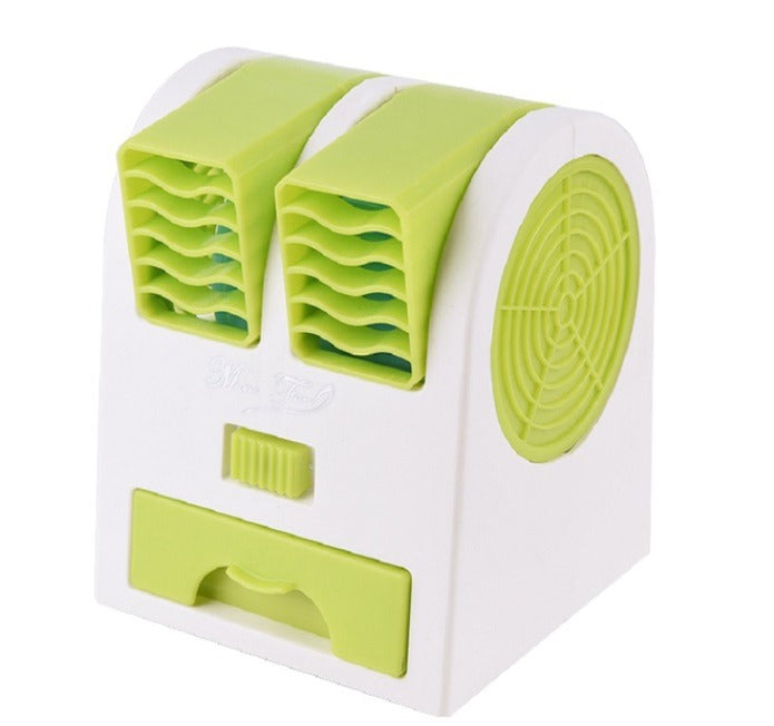 Ventilador humidificador portátil Arctic Mini Fan USB 2 en 1, compacto y liviano, ideal para escritorio, oficina, dormitorio, hogar y viajes en días calurosos.