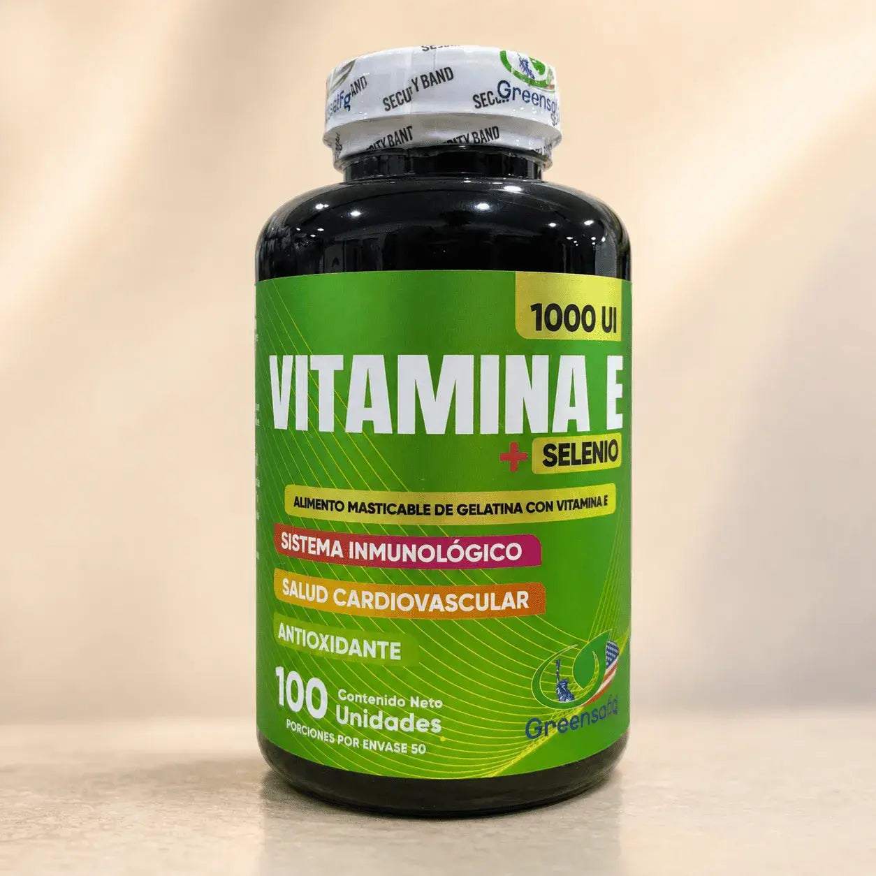 Vitamina E + Selenio, suplemento dietario antioxidante para complementar el cuidado celular, las defensas, el bienestar diario y la protección frente al estrés oxidativo.
