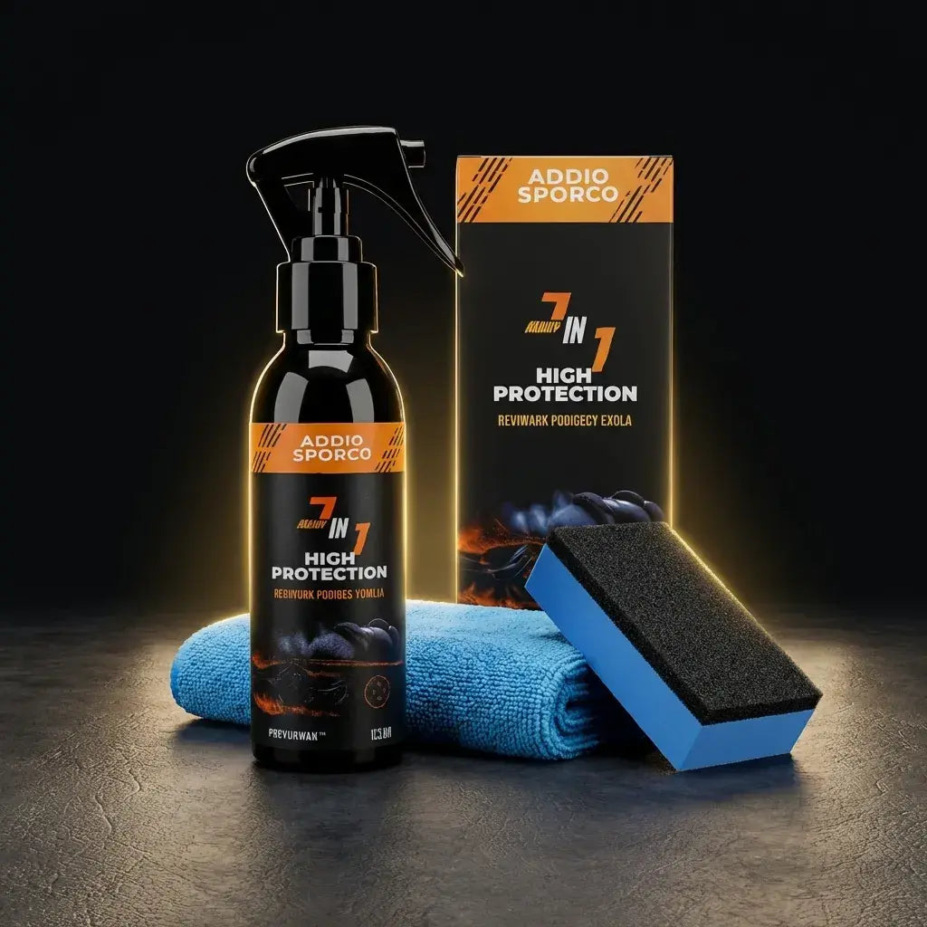 Nano Cerámico Automotriz 120 ml con Paño y Esponja para Brillo y Protección Premium