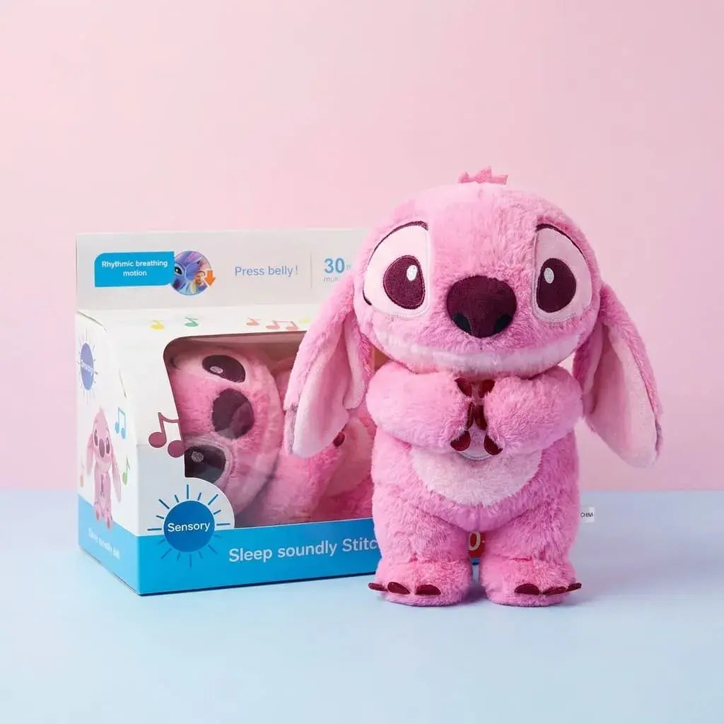 Peluche Stitch con Respiración Simulada – Muñeco Suave y Relajante para Abrazar y Acompañar el Descanso
