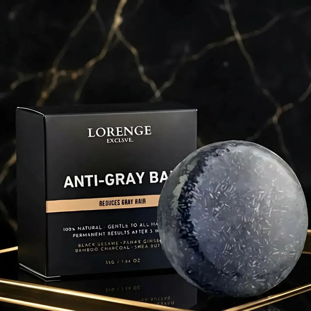 Jabón antigray anticanas reduce canas progresivamente fortalece el cabello y devuelve tono natural cuidado capilar uso diario fácil