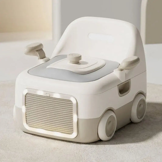 Orinal infantil de entrenamiento para niños con diseño ergonómico, base antideslizante y sistema de limpieza fácil. Ideal para aprendizaje del baño en casa o viajes.