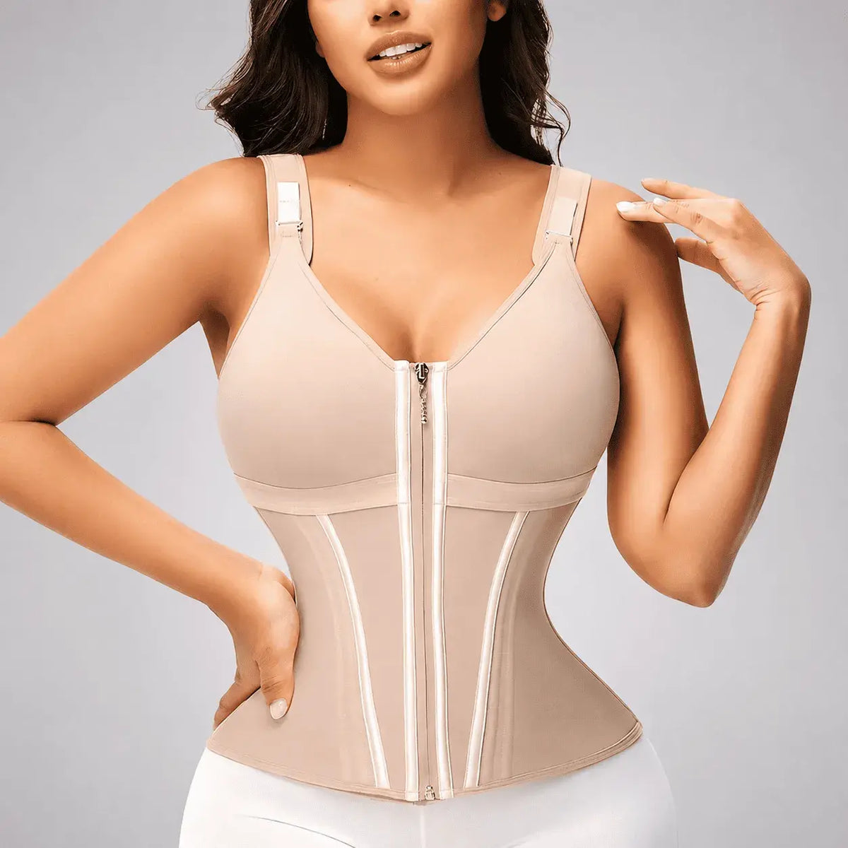 Faja Moldeadora Tipo Chaleco para Mujer – Control de Abdomen, Cintura Definida y Realce de Glúteos