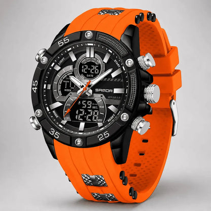 Reloj Sanda 6162 Doble Hora Hombre