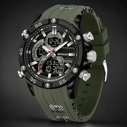 Reloj Sanda 6162 Doble Hora Hombre