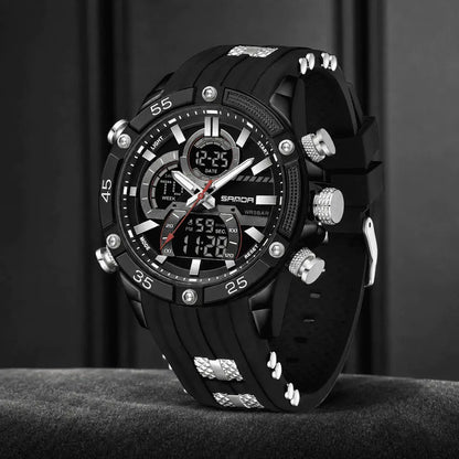 Reloj Sanda 6162 Doble Hora Hombre