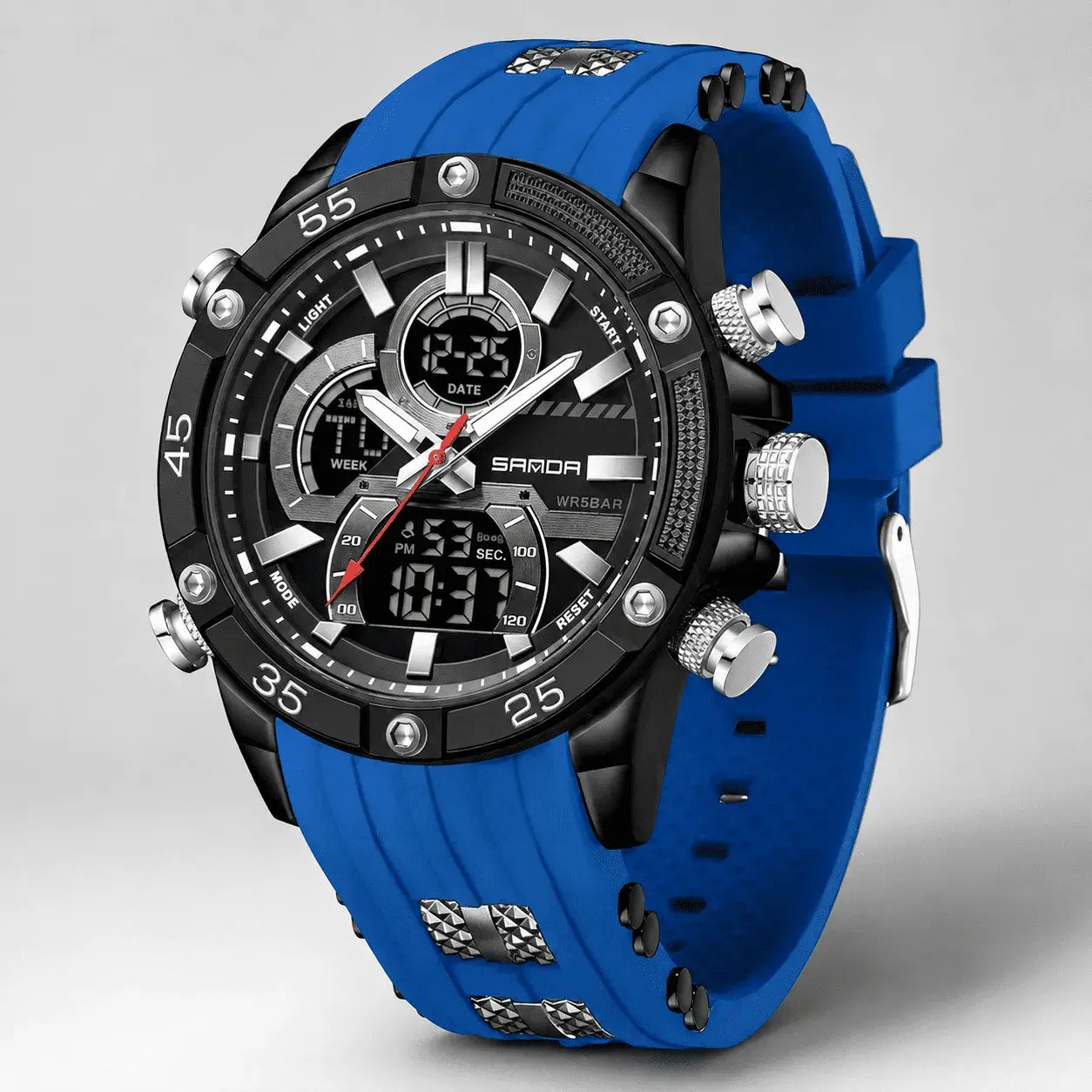 Reloj Sanda 6162 Doble Hora Hombre