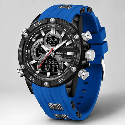Reloj Sanda 6162 Doble Hora Hombre