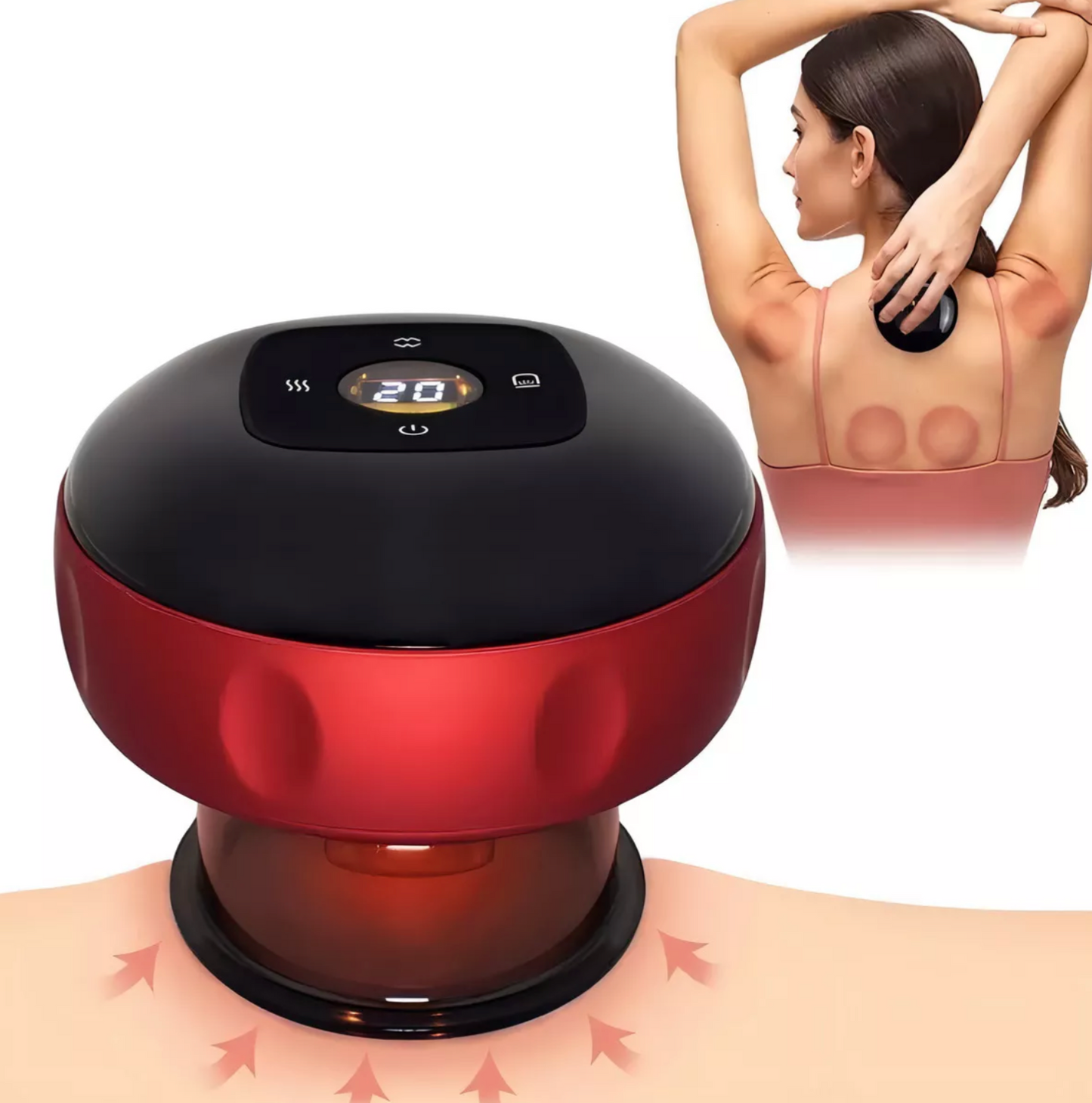 Ventosa Eléctrica para Vacumterapia – Masaje Corporal con Succión Ajustable y Efecto Reafirmante