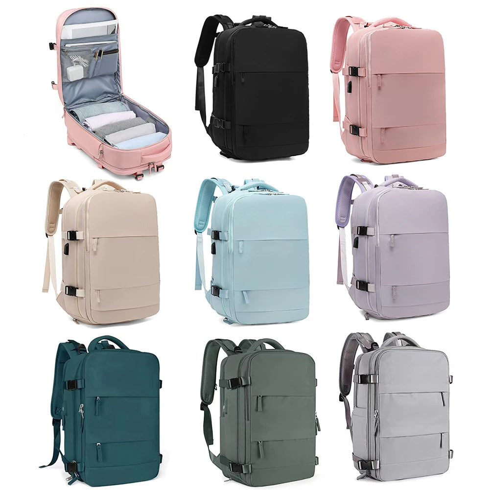 Combo morral tipo Amazon + bolso + 6 piezas viajera gran capacidad organiza y lleva todo fácilmente ideal para viajes uso diario resistente y práctico