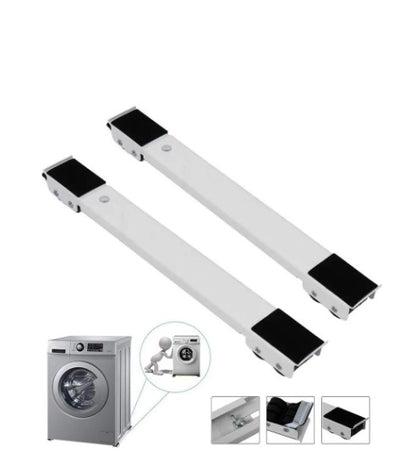 Base Soporte Ajustable para Lavadora y Nevera con Ruedas