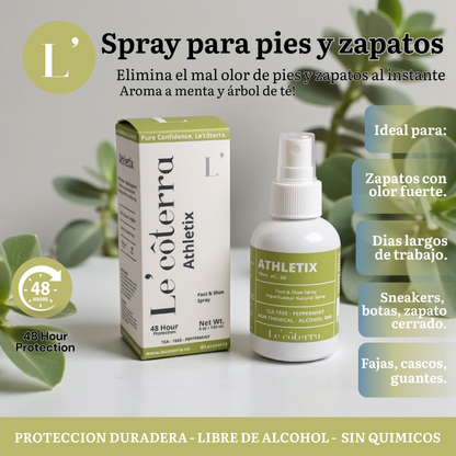 Spray desodorante íntimo Le’côterra frescura duradera controla olores y brinda sensación de limpieza cuidado diario suave y práctico