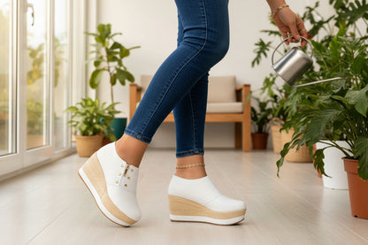 Tacones con Suela de Yute Casuales para Dama – Cómodos y Elegantes