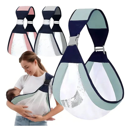 Cargador para bebé tipo fular evita dolor de brazos y espalda carga a tu bebé cómodo y seguro por más tiempo portabebé fular ergonómico tela ajustable