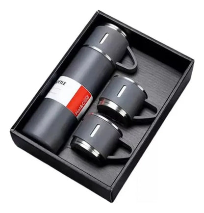 Set de termo vacuum mantiene frío y caliente por horas alta resistencia diseño práctico ideal para viajes trabajo y uso diario