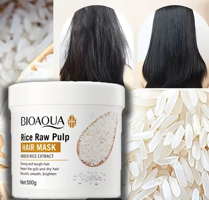 Mascarilla Capilar Para Cabello Maltratado, Hidratación Profunda Y Reparación Intensiva, Brillo Suave Y Sedosidad Diaria