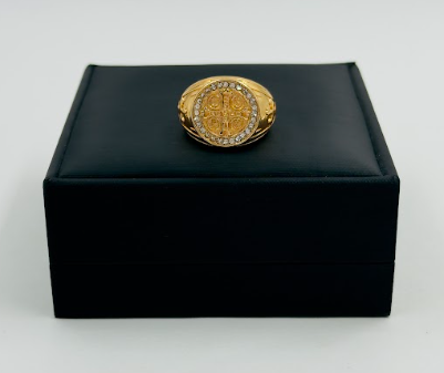 Set de Anillos Religiosos con Diseño Espiritual Ajustable