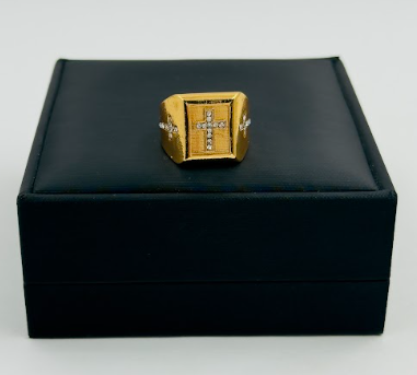 Set de Anillos Religiosos con Diseño Espiritual Ajustable
