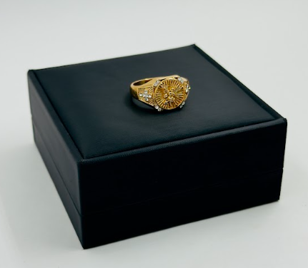 Set de Anillos Religiosos con Diseño Espiritual Ajustable