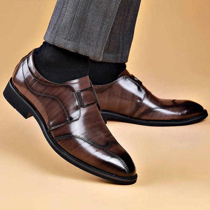 Zapatos de Cuero para Hombre, Comodidad Todo el Día, Estilo Elegante y Resistente para Oficina y Uso Diario