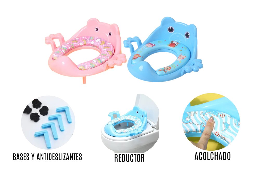 Asiento Reductor Entrenador para Baño Infantil con Diseño Seguro y Cómodo