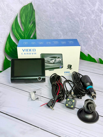 Cámara Carro Dvr 3 Lentes 1080p FullHD