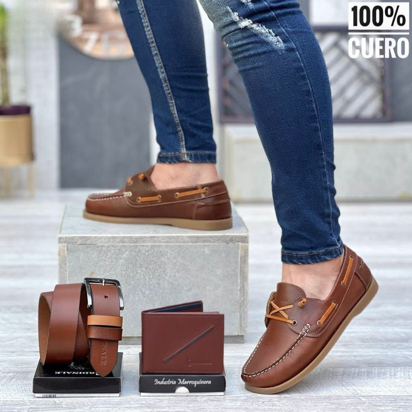 Trío Sperry para Caballero 100% Cuero – Estilo Náutico Premium con Comodidad Elegante