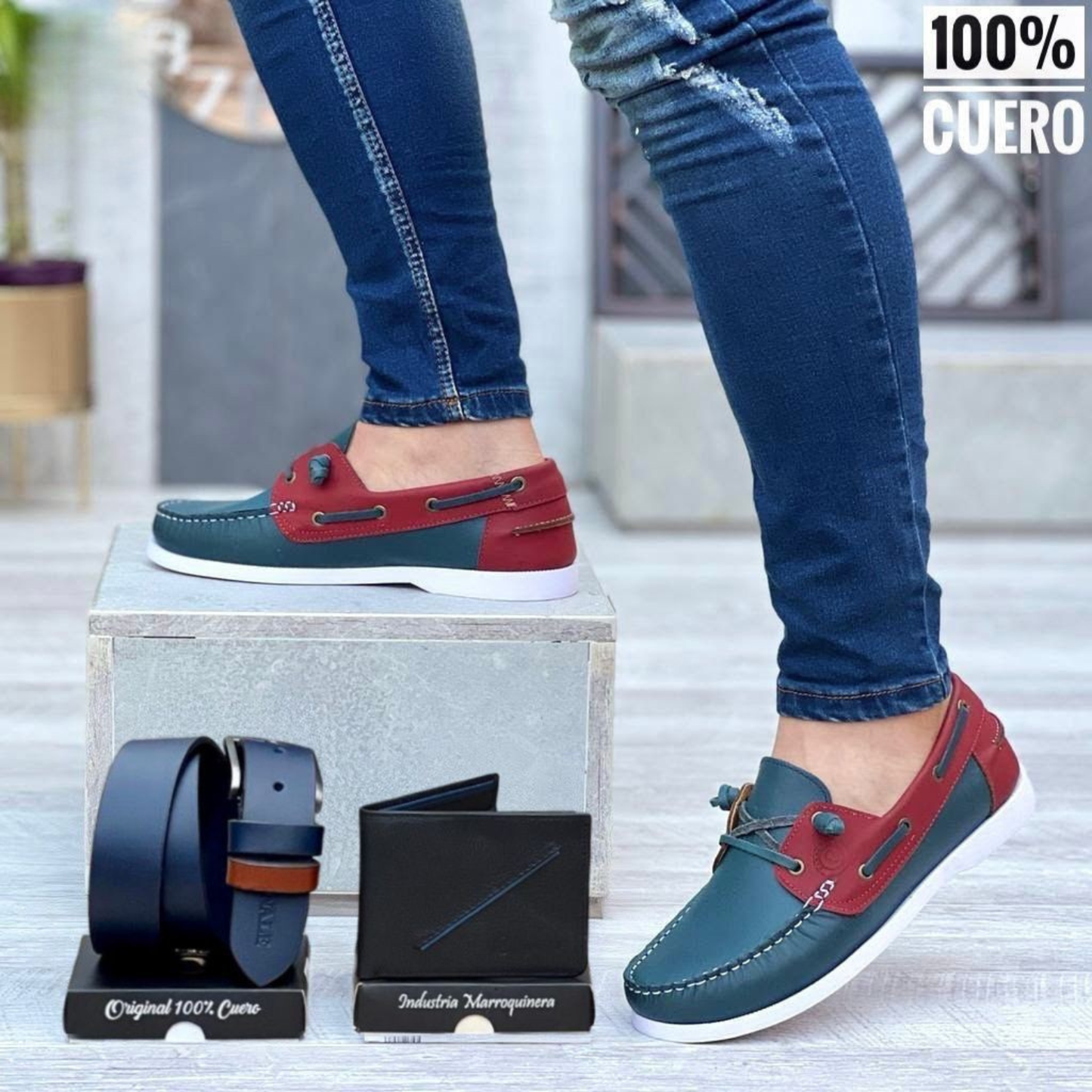 Trío Sperry para Caballero 100% Cuero – Estilo Náutico Premium con Comodidad Elegante