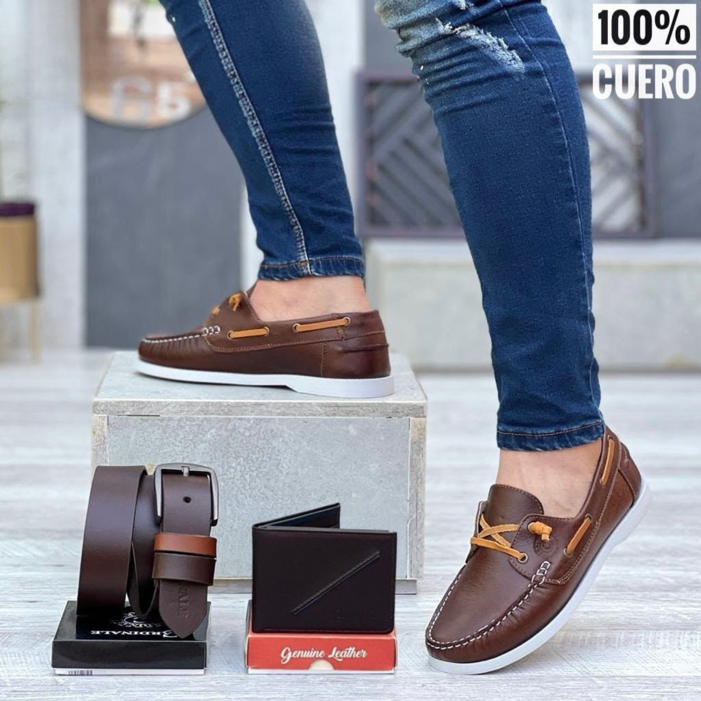 Trío Sperry para Caballero 100% Cuero – Estilo Náutico Premium con Comodidad Elegante